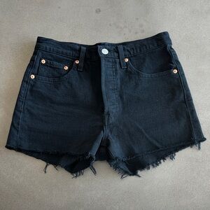 Levi's Black Jean Shorts